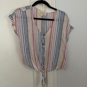Cloth & stone striped top